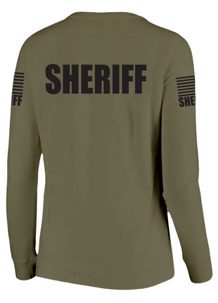 Drab Green Sheriff Women's Shirt - Long Sleeve - FEDS Apparel