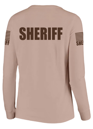 Tan Sheriff Women's Shirt - Long Sleeve - FEDS Apparel