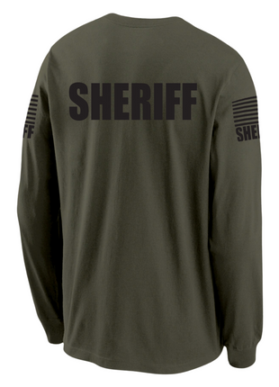 Drab Green Sheriff Men's Shirt - Long Sleeve - FEDS Apparel