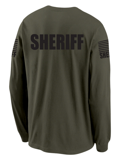 Drab Green Sheriff Men's Shirt - Long Sleeve - FEDS Apparel