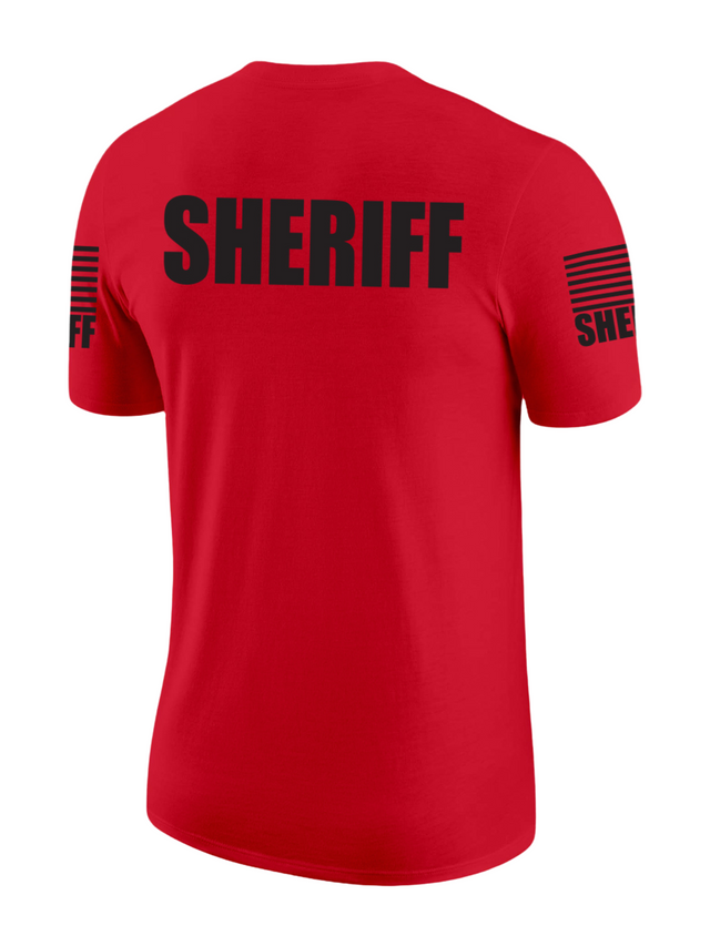 Red Sheriff Men's Shirt - Short Sleeve - FEDS Apparel