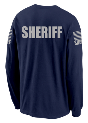 Navy Blue Sheriff Men's Shirt - Long Sleeve - FEDS Apparel