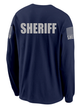 Navy Blue Sheriff Men's Shirt - Long Sleeve - FEDS Apparel