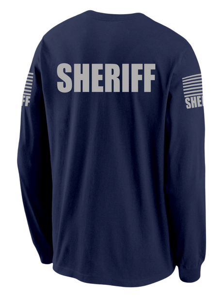 Navy Blue Sheriff Men's Shirt - Long Sleeve - FEDS Apparel