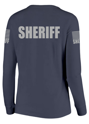 Navy Blue Sheriff Women's Shirt - Long Sleeve - FEDS Apparel