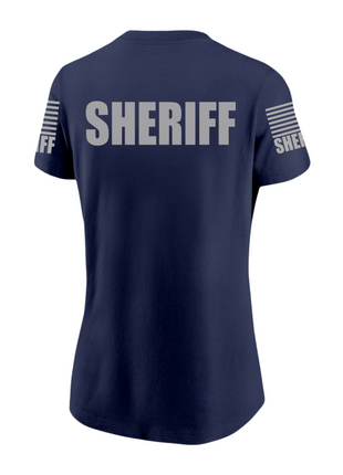 Navy Blue Sheriff Women's Shirt - Short Sleeve - FEDS Apparel