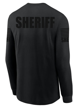 Black Sheriff Men's Shirt - Long Sleeve - FEDS Apparel