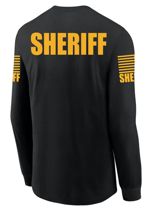 Black Sheriff Men's Shirt - Long Sleeve - FEDS Apparel