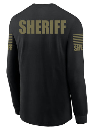 Black Sheriff Men's Shirt - Long Sleeve - FEDS Apparel