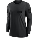 Black Sheriff Women's Shirt - Long Sleeve - FEDS Apparel