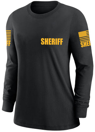 Black Sheriff Women's Shirt - Long Sleeve - FEDS Apparel