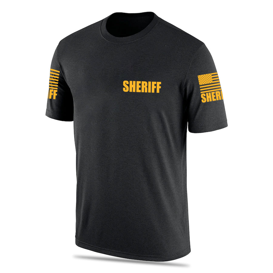 Black Sheriff Men's Shirt - Short Sleeve - FEDS Apparel