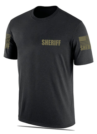 Black Sheriff Men's Shirt - Short Sleeve - FEDS Apparel