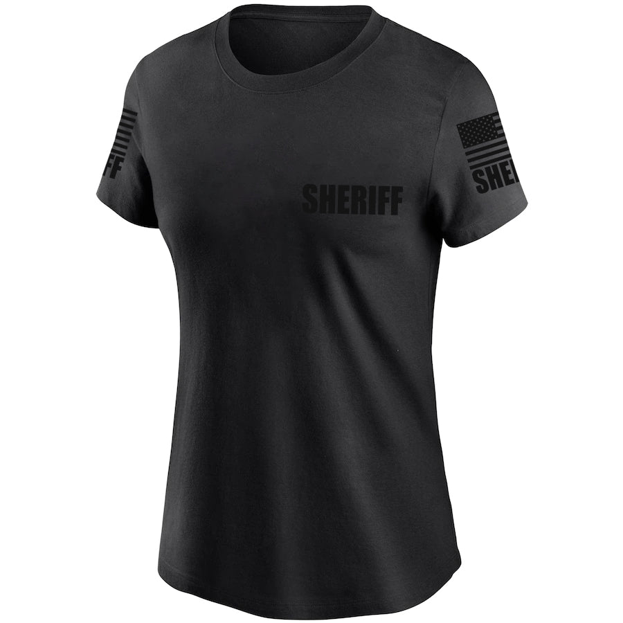 Black Sheriff Women's Shirt - Short Sleeve - FEDS Apparel