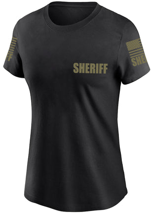 Black Sheriff Women's Shirt - Short Sleeve - FEDS Apparel