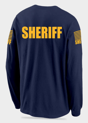 Navy Blue Sheriff Men's Shirt - Long Sleeve - FEDS Apparel