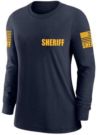 Navy Blue Sheriff Women's Shirt - Long Sleeve - FEDS Apparel
