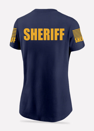 Navy Blue Sheriff Women's Shirt - Short Sleeve - FEDS Apparel