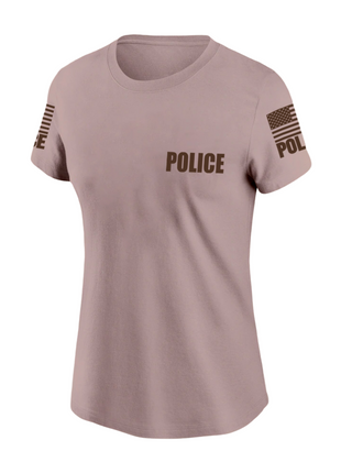 Tan Police Women's Shirt - Short Sleeve - FEDS Apparel