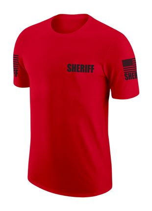 Red Sheriff Men's Shirt - Short Sleeve - FEDS Apparel