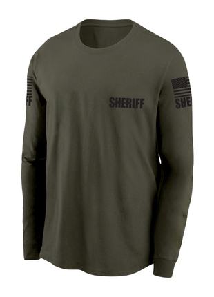 Drab Green Sheriff Men's Shirt - Long Sleeve - FEDS Apparel