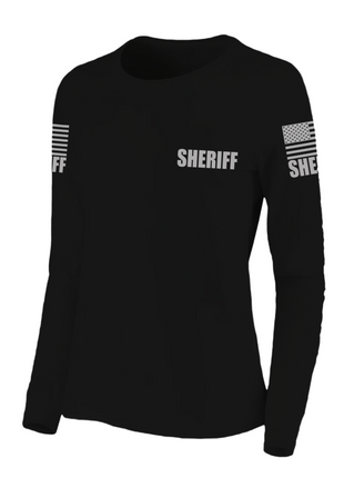 Black Sheriff Women's Shirt - Long Sleeve - FEDS Apparel