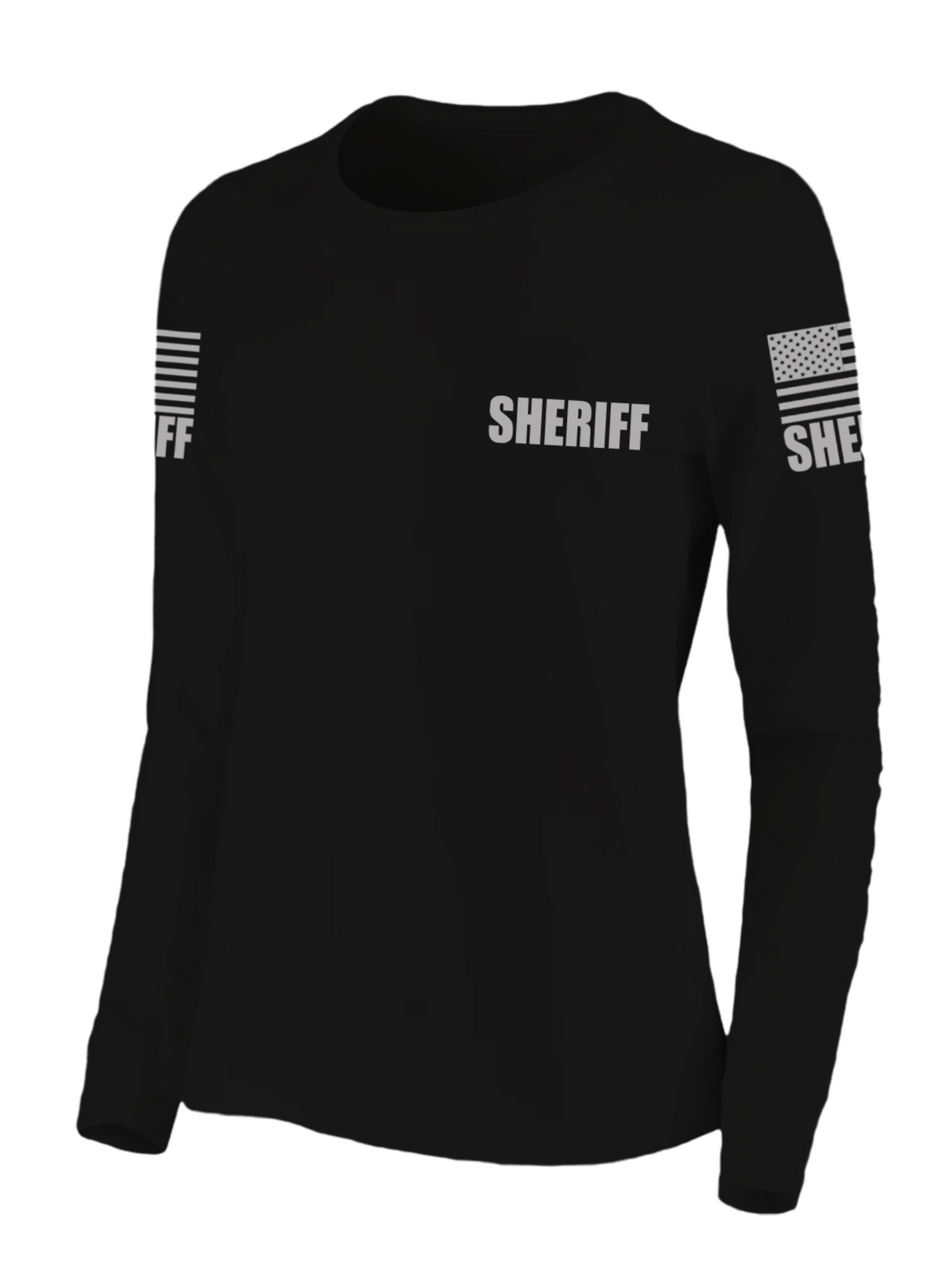 Black Sheriff Women's Shirt - Long Sleeve - FEDS Apparel