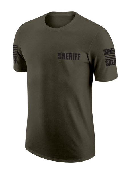 Drab Green Sheriff Men's Shirt - Short Sleeve - FEDS Apparel