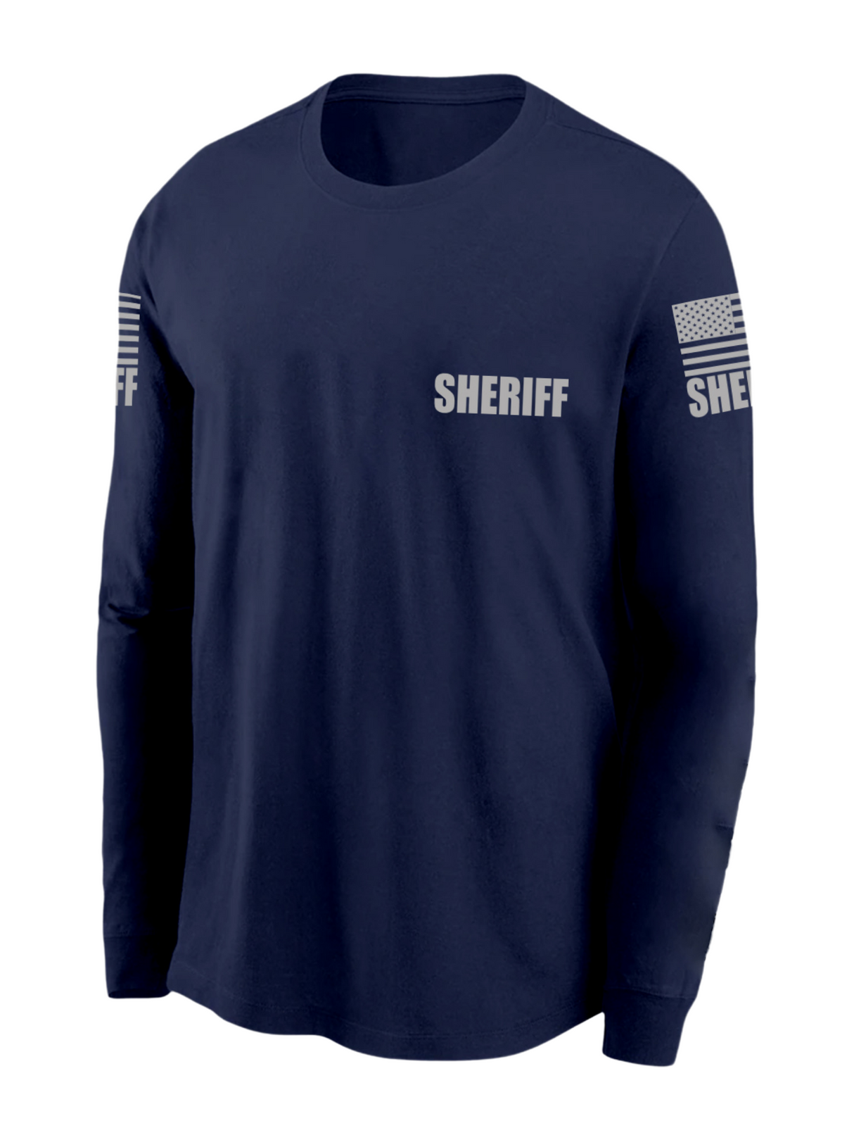 Navy Blue Sheriff Men's Shirt - Long Sleeve - FEDS Apparel