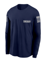 Navy Blue Sheriff Men's Shirt - Long Sleeve - FEDS Apparel