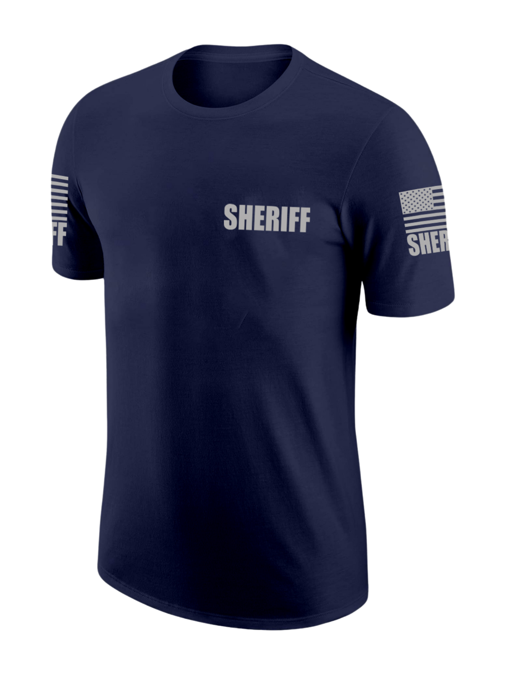 Navy Blue Sheriff Men's Shirt - Short Sleeve (Gray) – FEDS Apparel