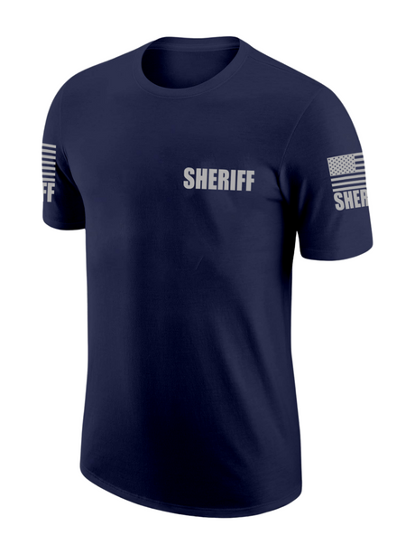 Navy Blue Sheriff Men's Shirt - Short Sleeve - FEDS Apparel