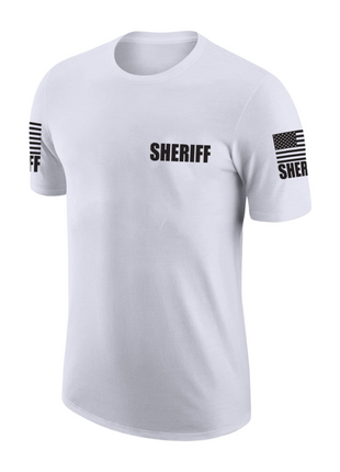 White Sheriff Men's Shirt - Short Sleeve - FEDS Apparel