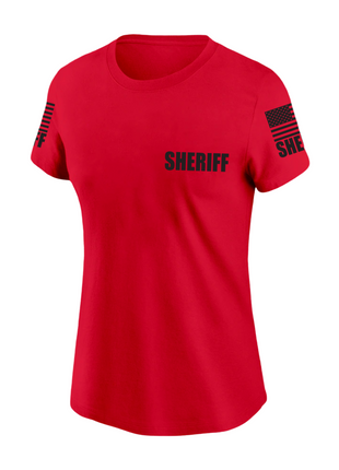 Red Sheriff Women's Shirt - Short Sleeve - FEDS Apparel