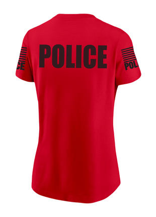 Red Police Women's Shirt - Short Sleeve - FEDS Apparel