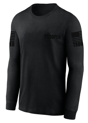 Black Trooper Men's Shirt - Long Sleeve - FEDS Apparel