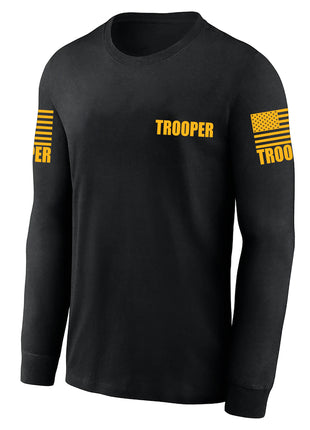 Black Trooper Men's Shirt - Long Sleeve - FEDS Apparel