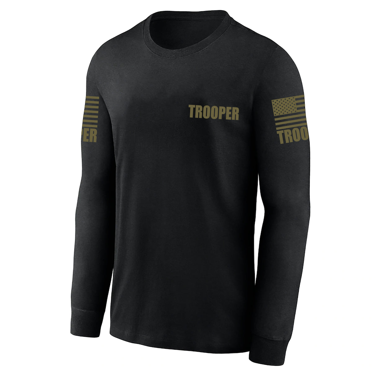 Black Trooper Men's Shirt - Long Sleeve - FEDS Apparel