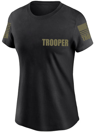 Black Trooper Women's Shirt - Short Sleeve - FEDS Apparel