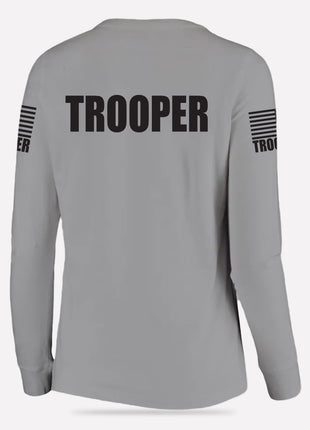 Gray Trooper Women's Shirt - Long Sleeve - FEDS Apparel