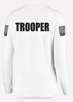 White Trooper Women's Shirt - Long Sleeve - FEDS Apparel