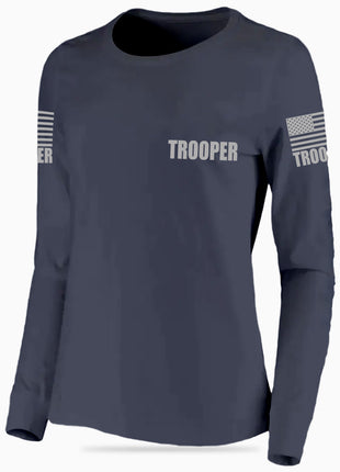 Navy Blue Trooper Women's Shirt - Long Sleeve - FEDS Apparel