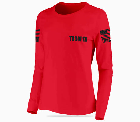 Red Trooper Women's Shirt - Long Sleeve - FEDS Apparel