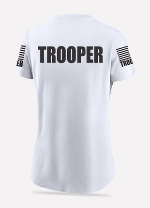 White Trooper Women's Shirt - Short Sleeve - FEDS Apparel