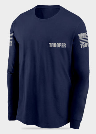 Navy Blue Trooper Men's Shirt - Long Sleeve - FEDS Apparel