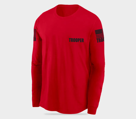 Red Trooper Men's Shirt - Long Sleeve - FEDS Apparel