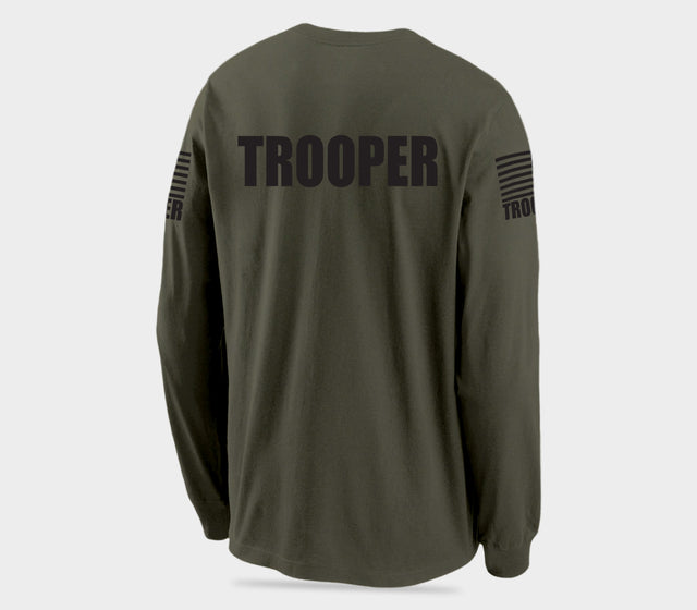 Drab Green Trooper Men's Shirt - Long Sleeve - FEDS Apparel